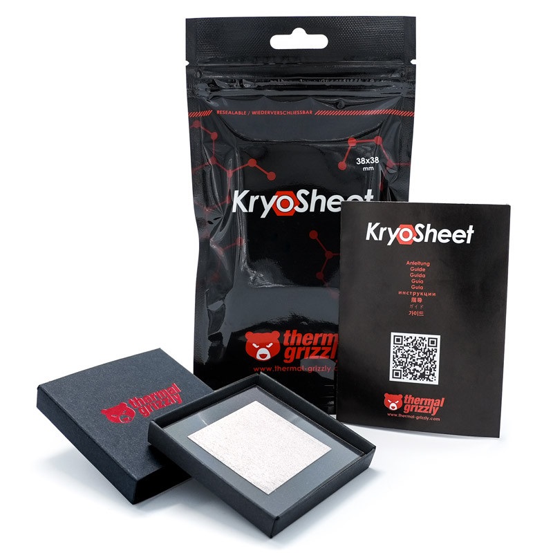 Hővezető lap Thermal Grizzly  KryoSheet 38 x 38mm