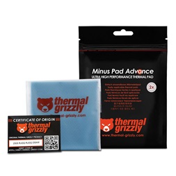 Hővezető lap Thermal Grizzly Minus Pad Advance - 100 x 100 x 0,5 mm, 2 db