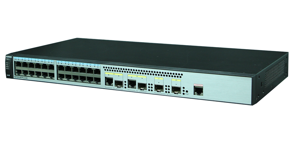 Huawei S5720-28TP-LI-AC 24xGbE LAN 2xGbE Combo RJ45/SFP 2xGbE SFP L3 menedzselhető switch