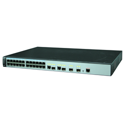 Huawei S5720-28TP-PWR-LI-AC 24GbE PoE+ LAN 2xGbE Combo RJ45/SFP 2xGbE SFP PoE+ 370W L3 menedzselhető switch