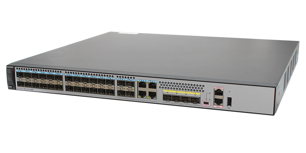 Huawei S5720-36C-EI-28S bundle 24xGbE LAN 4xGbE Combo RJ45/SFP 4x10GbE SFP+ L3 menedzselhető switch