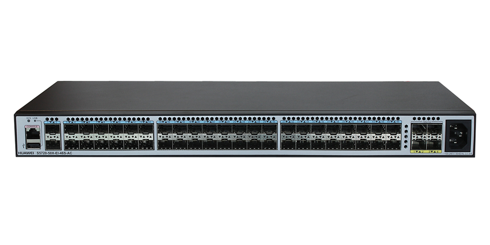 Huawei S5720-50X-EI-46S-AC 46xGbE SFP 4x10GbE SFP+ L3 menedzselhető switch