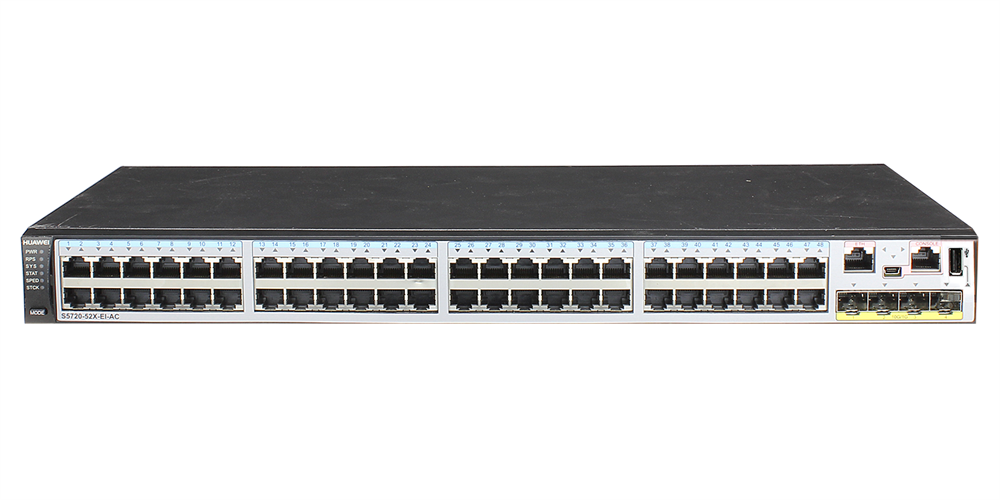Huawei S5720-52X-EI-AC 48xGbE LAN 4x10GbE SFP+ L3 menedzselhető switch