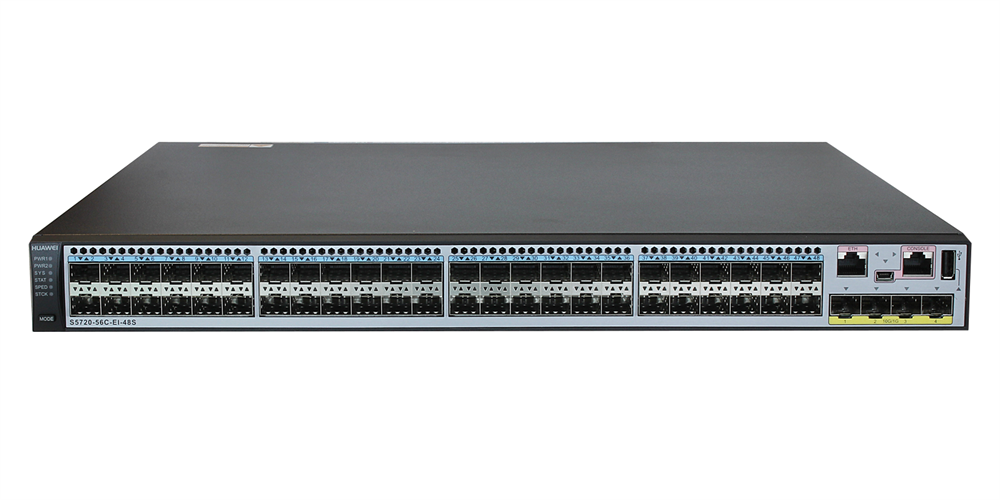 Huawei S5720-56C-EI-48S bundle 48xGbE SFP 4x10GbE SFP+ L3 menedzselhető switch