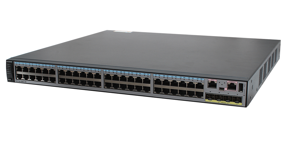 Huawei S5720-56C-EI bundle 48xGbE LAN 4x10GbE SFP+ L3 menedzselhető switch