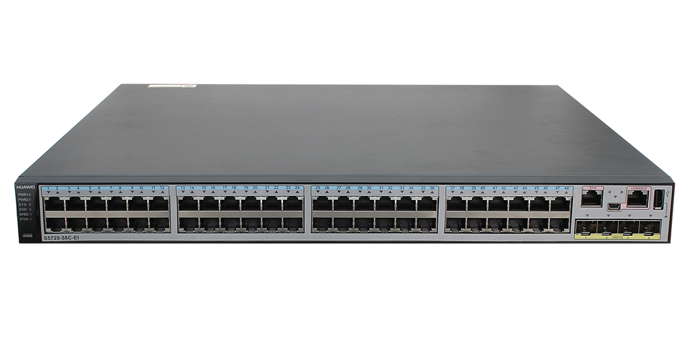 Huawei S5720-56C-EI bundle 48xGbE LAN 4x10GbE SFP+ L3 menedzselhető switch