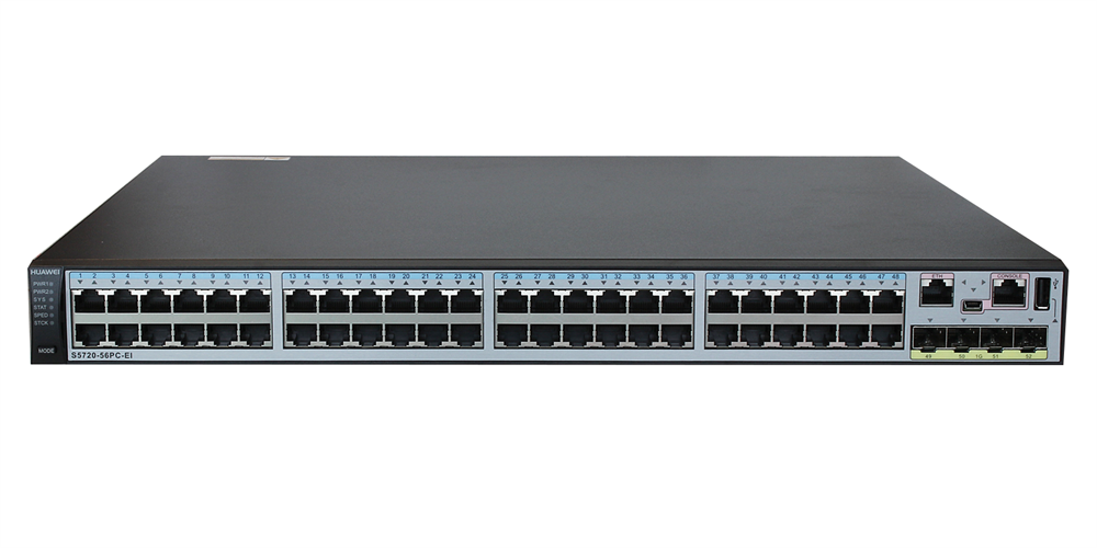 Huawei S5720-56PC-EI bundle 48xGbE LAN 4xGbE SFP L3 menedzselhető switch