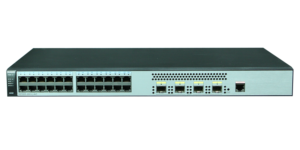 Huawei S5720S-28X-LI-AC 24GbE LAN 4x10GbE SFP+ L3 menedzselhető switch