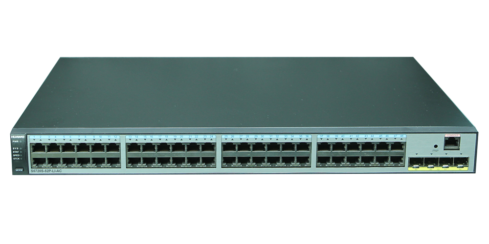 Huawei S5720S-52P-LI-AC 48GbE LAN 4xGbE SFP L3 menedzselhető switch