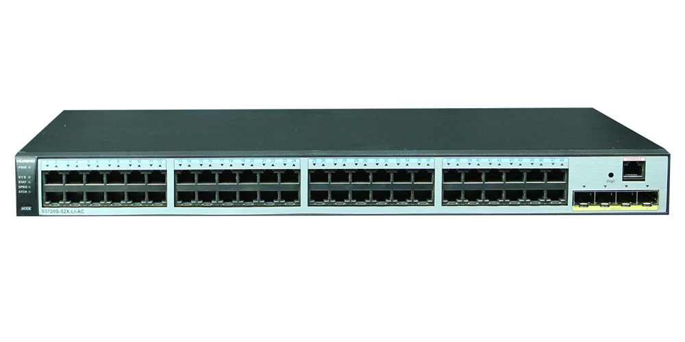 Huawei S5720S-52X-LI-AC 48GbE LAN 4x10GbE SFP+ L3 menedzselhető switch