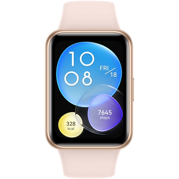 Huawei Watch Fit 2 szilikon pántos pink okosóra (Újracsomagolt)