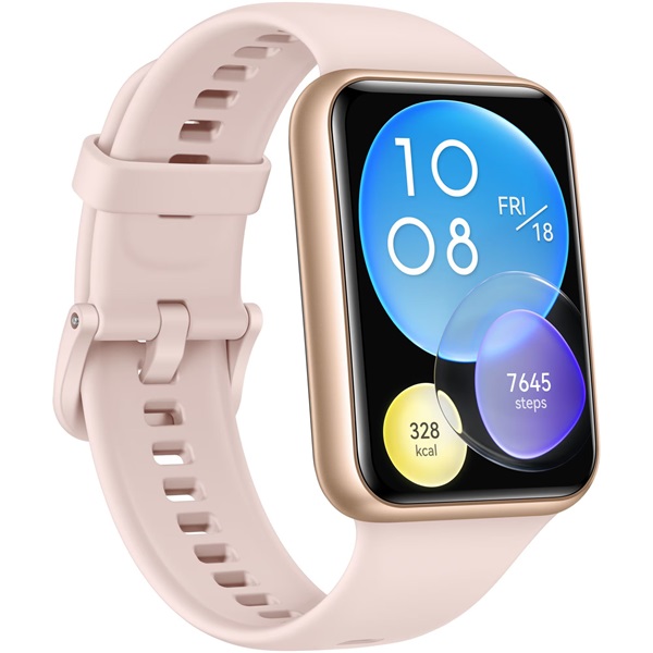 Huawei Watch Fit 2 szilikon pántos pink okosóra (Újracsomagolt)