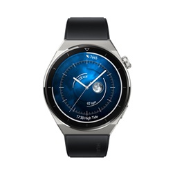 Huawei Watch GT 3 Pro (46mm) fekete szilikon pántos ezüst okosóra (Újracsomagolt)