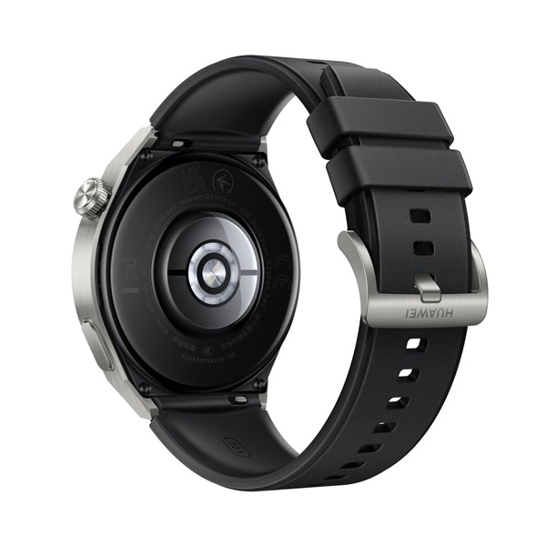 Huawei Watch GT 3 Pro (46mm) fekete szilikon pántos ezüst okosóra (Újracsomagolt)