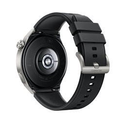 Huawei Watch GT 3 Pro (46mm) fekete szilikon pántos ezüst okosóra (Újracsomagolt)