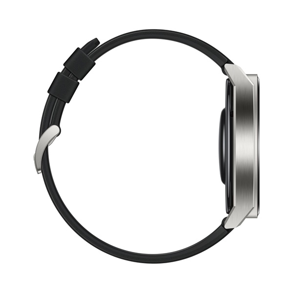 Huawei Watch GT 3 Pro (46mm) fekete szilikon pántos ezüst okosóra (Újracsomagolt)