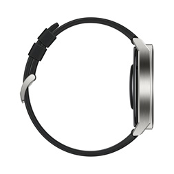 Huawei Watch GT 3 Pro (46mm) fekete szilikon pántos ezüst okosóra (Újracsomagolt)