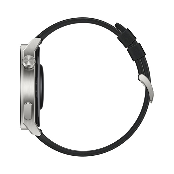 Huawei Watch GT 3 Pro (46mm) fekete szilikon pántos ezüst okosóra (Újracsomagolt)