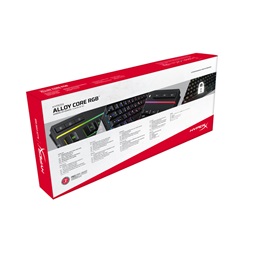 HyperX Alloy Core UK RGB világító gamer billentyűzet