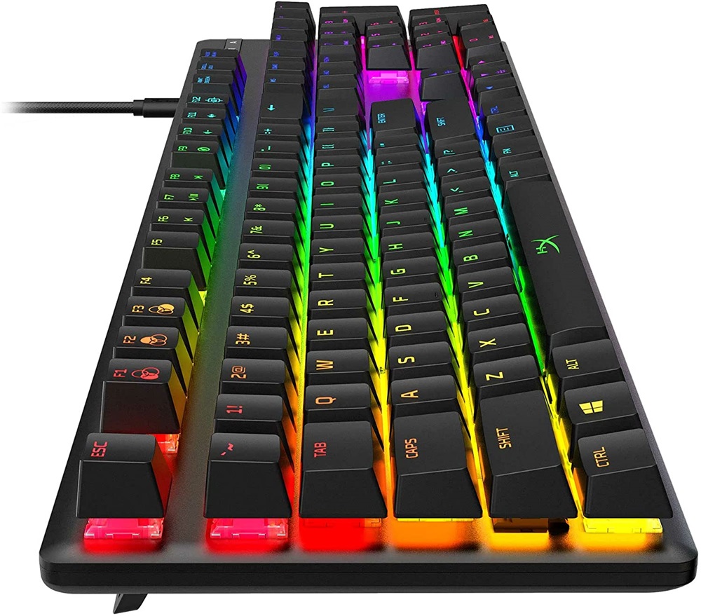 HyperX Alloy Origins (AQUA switches) US világító gamer billentyűzet