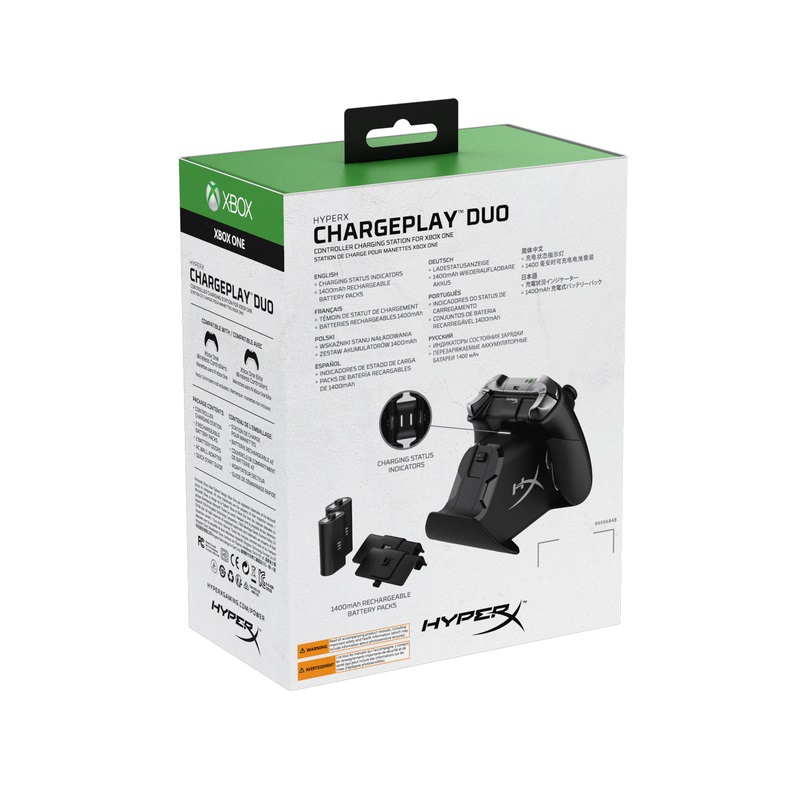 HyperX 4P5M6AM ChargePlay Duo Xbox One fekete kontroller töltőállomás