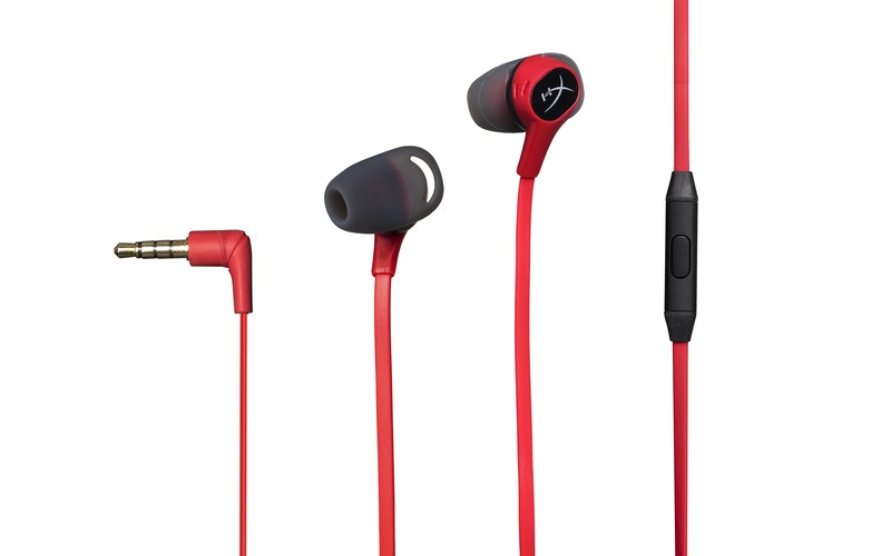 HyperX Cloud Earbuds 3,5 Jack piros gamer fülhallgató