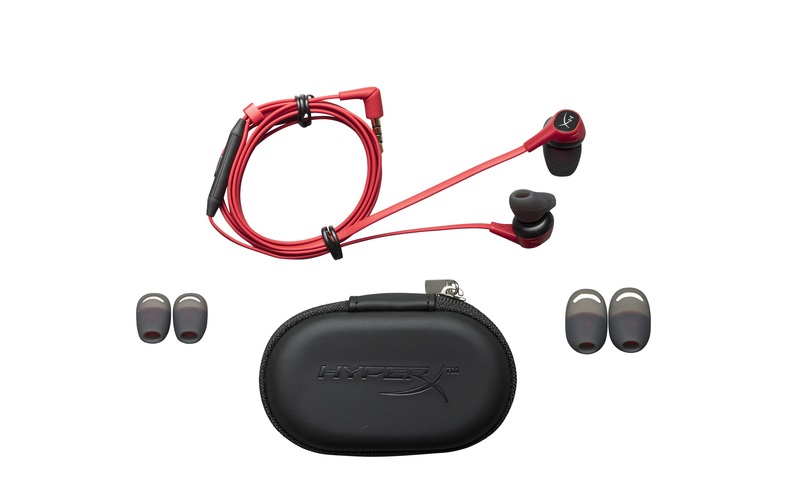 HyperX Cloud Earbuds 3,5 Jack piros gamer fülhallgató