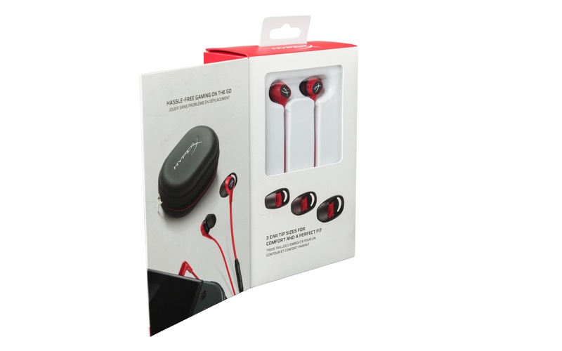 HyperX Cloud Earbuds 3,5 Jack piros gamer fülhallgató