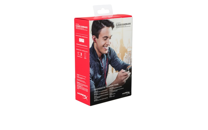 HyperX Cloud Earbuds 3,5 Jack piros gamer fülhallgató
