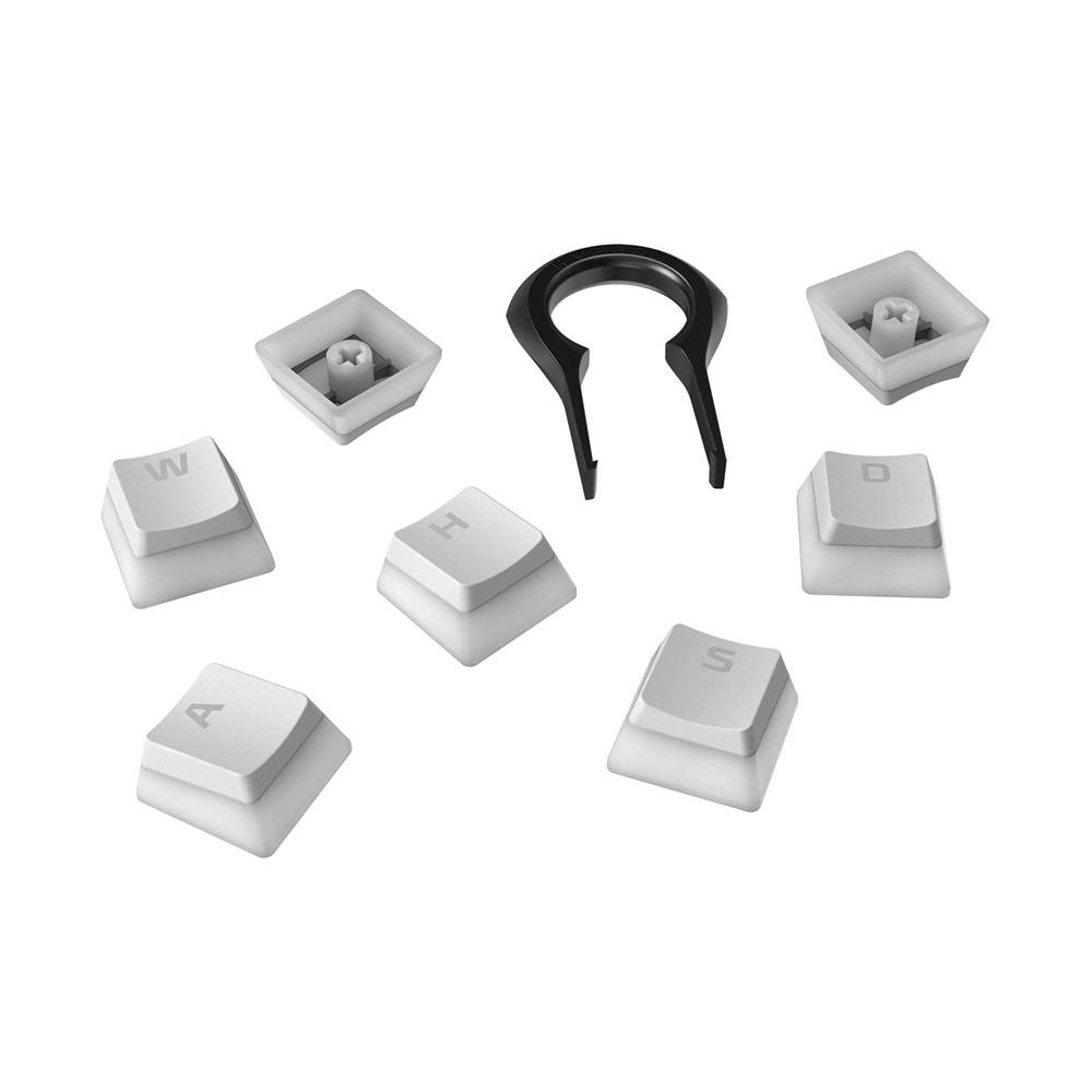 HyperX Pudding PBT US fehér gamer billentyű szett