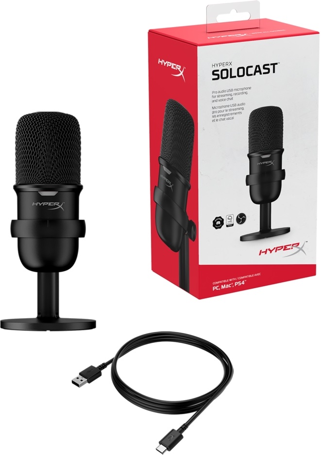 HyperX SoloCast gamer mikrofon