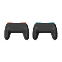 Hyperkin M07717 Nintendo Switch 2 fekete ergonomikus markolat csomag Joy-Con kontrollerhez (2 db)