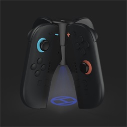 Hyperkin M07725 UltraBeam II Nintendo Switch 2 Joy-Con projektoros fekete töltőmarkolat