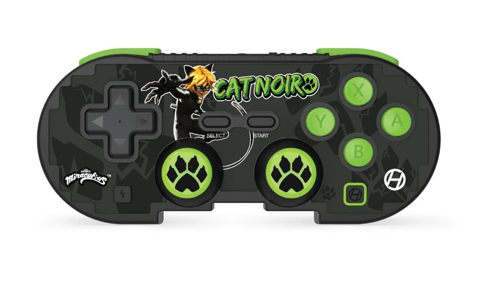 Hyperkin M01328-MTCN Pixel Art Miraculous Nintendo Switch/PC/Mac/Android vezeték nélküli "Fekete macska" kontroller