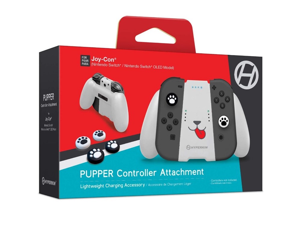 Hyperkin M07281-WH Pupper Nintendo Switch Joy-Con foglalat + hüvelykujj csúszásgátló (4 db)