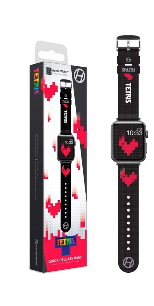 Hyperkin M07494-HD Tetris "Heart Drop" 38/40/42/44mm Quick Release óraszíj