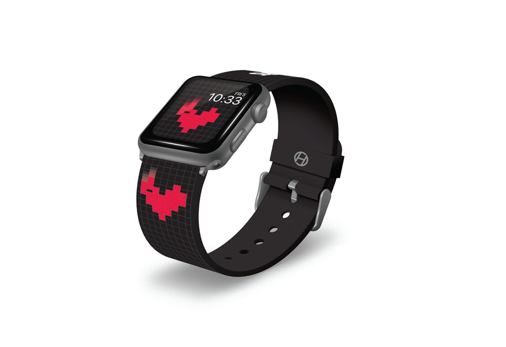 Hyperkin M07494-HD Tetris "Heart Drop" 38/40/42/44mm Quick Release óraszíj