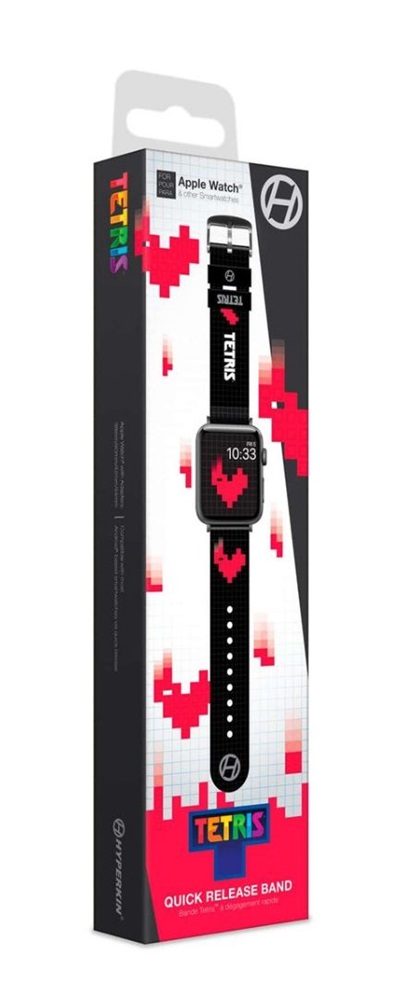 Hyperkin M07494-HD Tetris "Heart Drop" 38/40/42/44mm Quick Release óraszíj