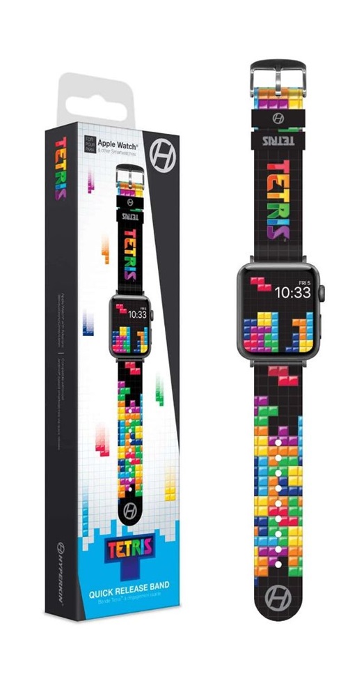 Hyperkin M07494-TS Tetris "Tetrimino Stack" 38/40/42/44mm Quick Release óraszíj