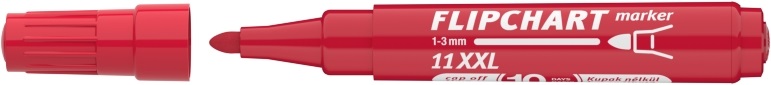 ICO Flipchart 11 XXL piros marker