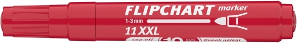 ICO Flipchart 11 XXL piros marker
