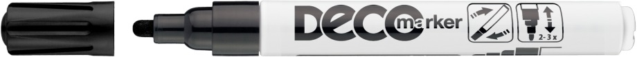 ICO Deco Marker fekete lakkmarker