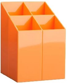 ICO Design szögletes narancssárga írószertartó