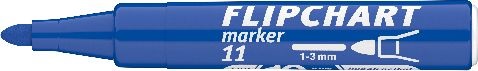 ICO Flipchart 11 kék marker