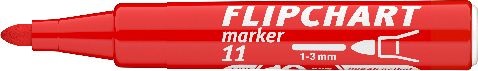ICO Flipchart 11 piros marker