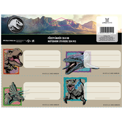 ICO Jurassic World 4db/ív füzetcímke