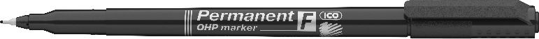 ICO OHP F 0,5mm fekete permanent marker
