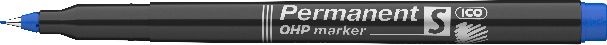 ICO OHP S 0,3mm kék permanent marker