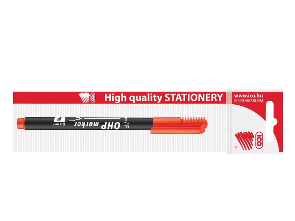 ICO OHP M 1-1,5mm BL piros permanent marker