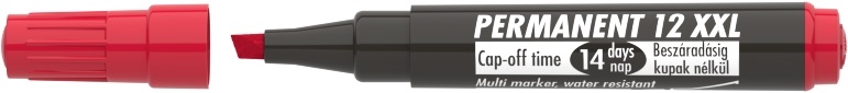 ICO Permanent 12 XXL piros marker